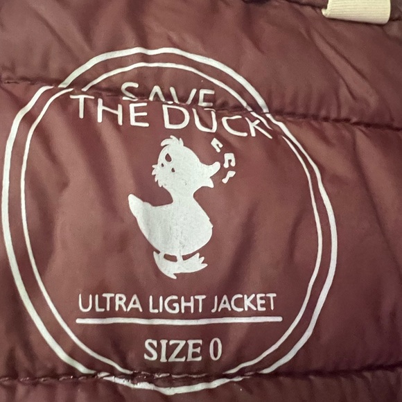 SAVE THE DUCK Dark Blue Ultra Water proof Puffer Jacket Size 0 - Picture 5 of 12